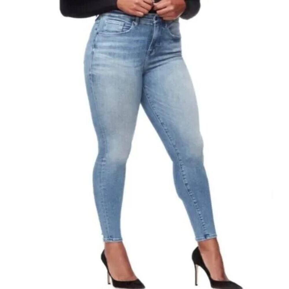 Good‎ American Women's Good Waist Skinny Jeans in Blue262 Size 24 MSRP $165
